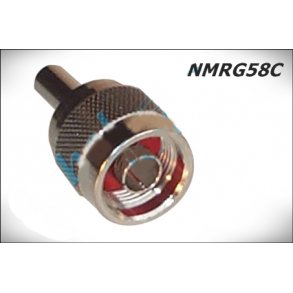 Connector Male to crimp 90 for cable RG58 Type N