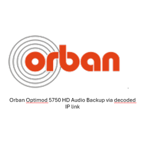 Orban 5750 Monitoring of the processed Audio signal via IP Stream, MP3 and Opus (more to come)
