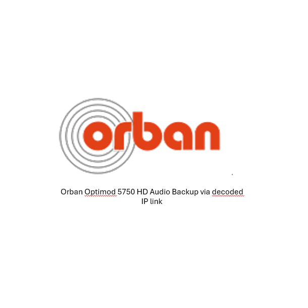 Orban 5750 Monitoring of the processed Audio signal via IP Stream, MP3 and Opus (more to come)