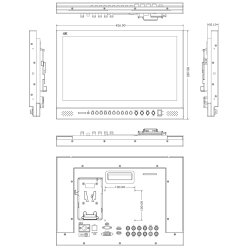Seetec P173-9HSD-CO 17.3" Carry-on Broadcast Director Monitor with 3G-SDI HDMI AV Aluminum Design