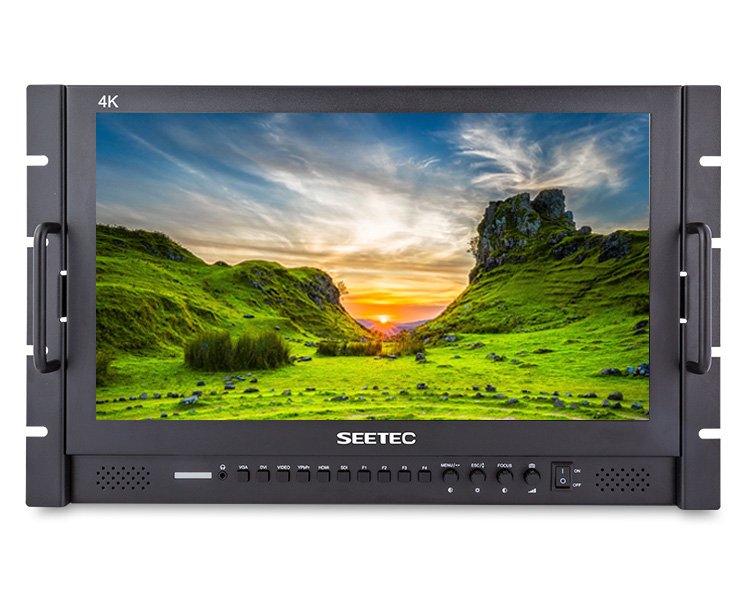 Seetec P173-9HSD-RM Rackmount Broadcast Monitor with SDI, 4K, HDMI ...