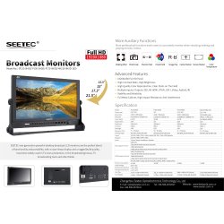Seetec P173-9HSD 17.3" Aluminum Design 1920�1080 Pro Broadcast LCD Monitor with 3G-SDI HDMI AV