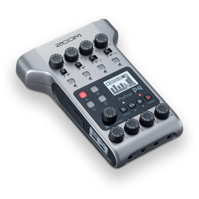 Zoom P4 PodTrak - Podcasting Mixer and Interface