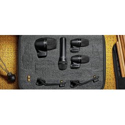 Shure PGADRUMKIT4 MIC. DRUM KIT - 2xPGA56,1xPGA52,1xPGA57,4 XLR cable