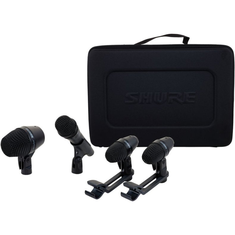 Shure PGADRUMKIT4 MIC. DRUM KIT - 2xPGA56,1xPGA52,1xPGA57,4 XLR cable