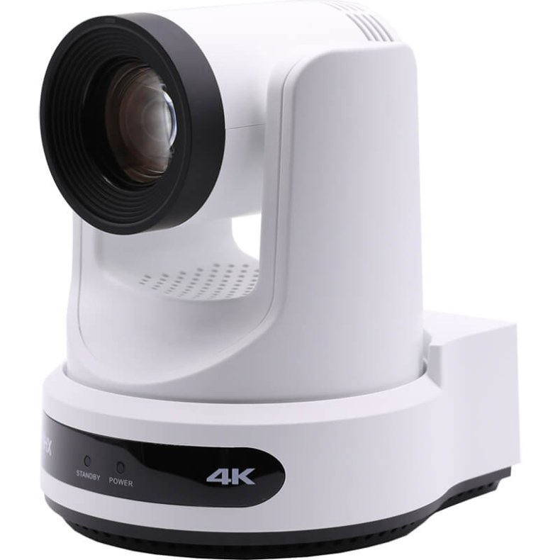 PTZOptics Move 4K, auto tracking featuring 20X Optical Zoom in White
