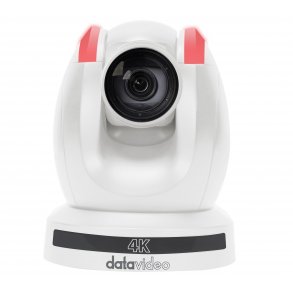 Datavideo PTC-280W 4K PTZ Camera live streaming via RTSP, SRT, HLS and NDI, white