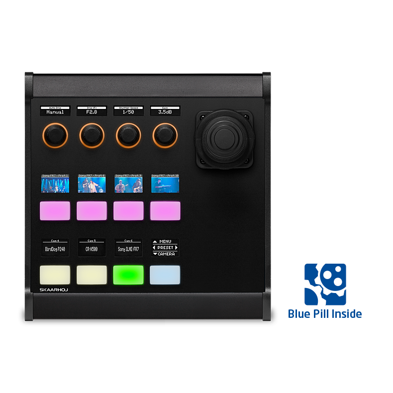 Skaarhoj PTZ View - Black w/Blue Pill Inside