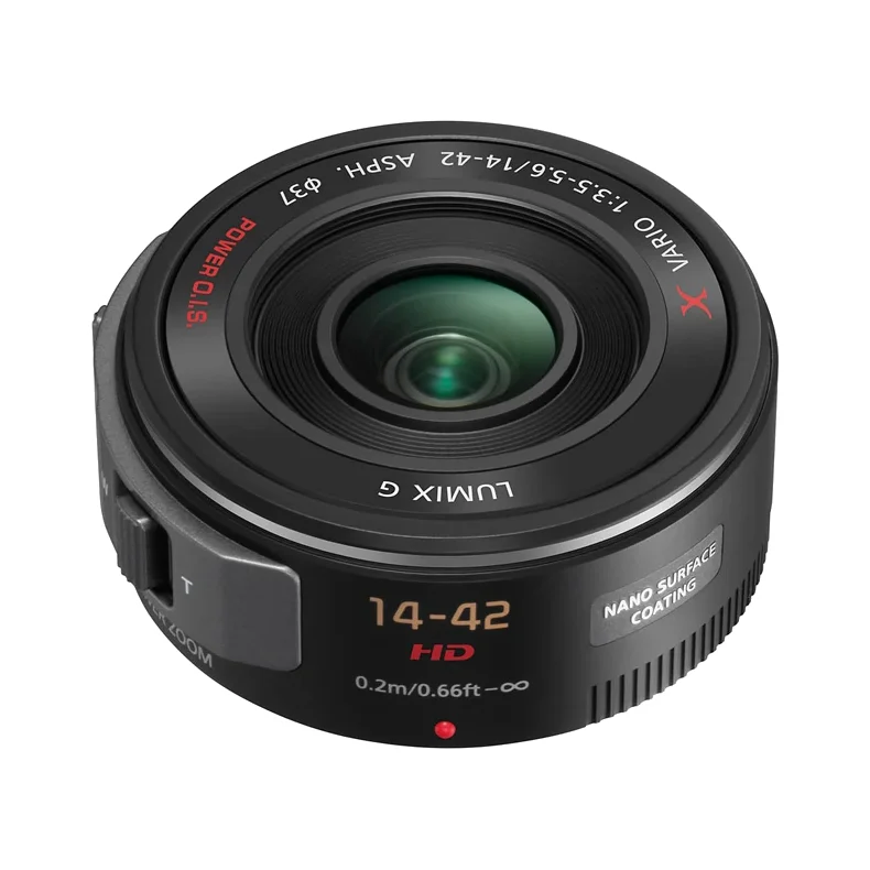 Panasonic Lumix G X Vario PZ 14-42mm 3.5-5.6  Power O.I.S. Lens, black
