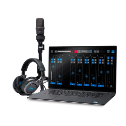 Lawo R3LAY VRX Virtual Radio Mixer in a bag