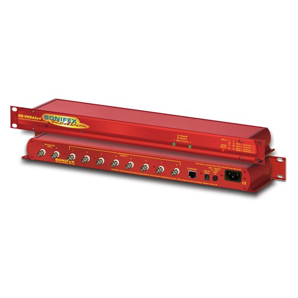 Sonifex RB-VHDA2x4 3G/HD/SD-SDI 2 Input, 8 Output Video Distribution Amplifier