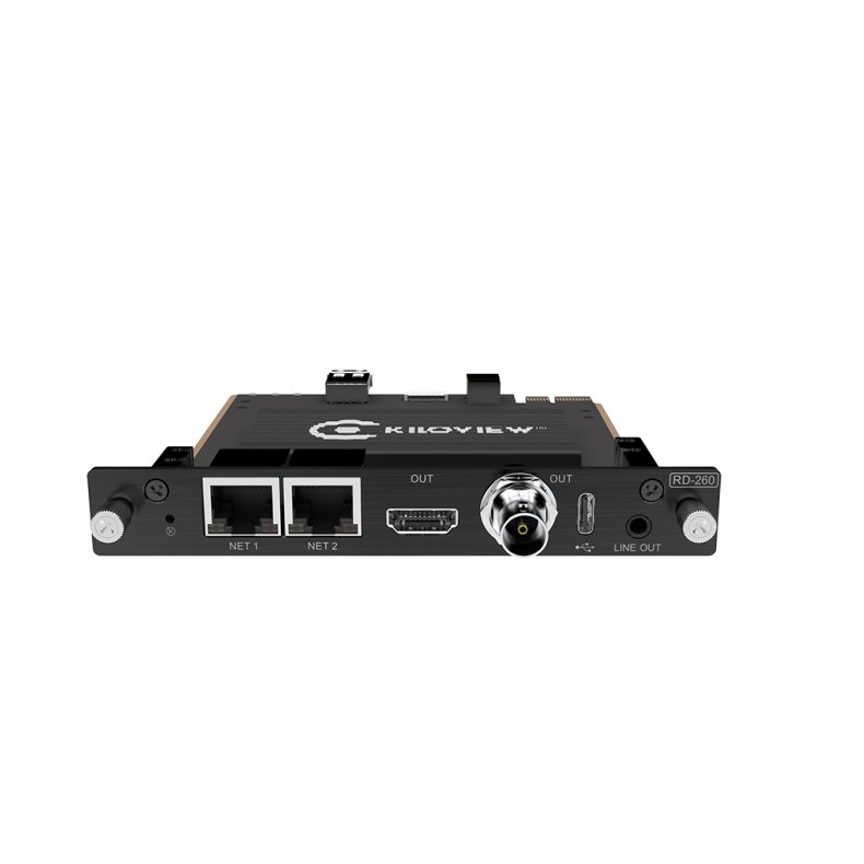 Kiloview RD-260 (NDI|HX, SRT, RTSP, RTMP, HLS to SDI and HDMI decoding card)