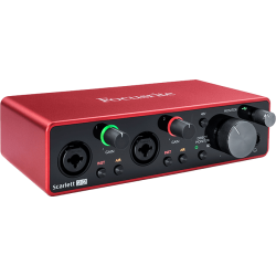 Focusrite Scarlett 2i2 (3rd. Gen) USB-Audio-Interface, 2 in/2 out USB-C, 2 mic, 2 line
