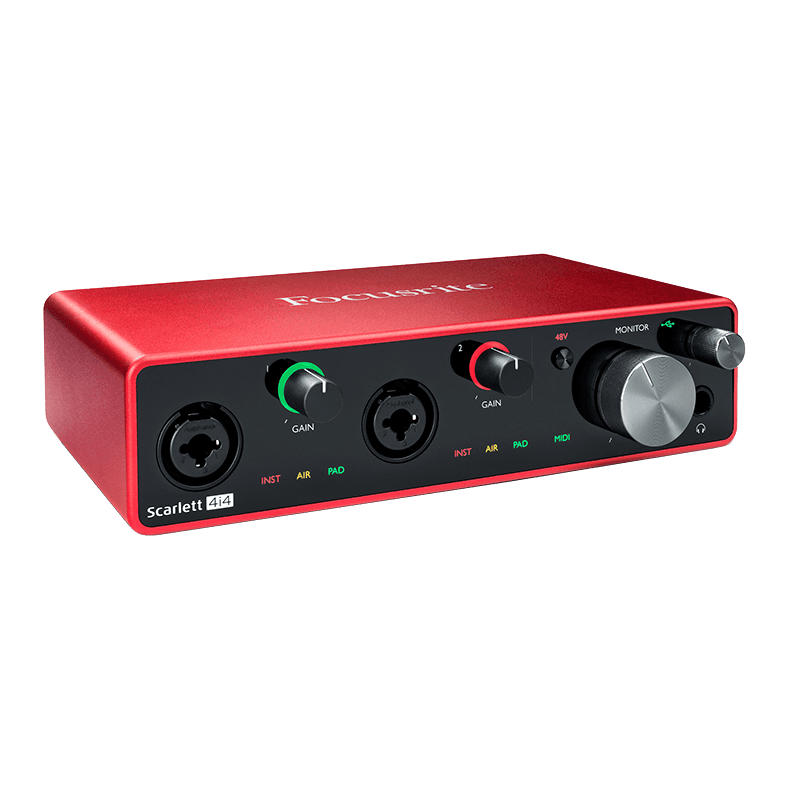Focusrite Scarlett3 4i4 USB Audio Interface 4 in/4 out USB-C (3rd Gen.)