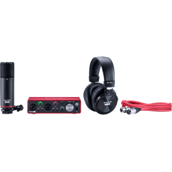 Focusrite Scarlett3 Studio USB-Audio 2 in/2 out USB-C, mic, phones &amp; gears