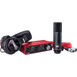Focusrite Scarlett3 Studio USB-Audio 2 in/2 out USB-C, mic, phones &amp; gears