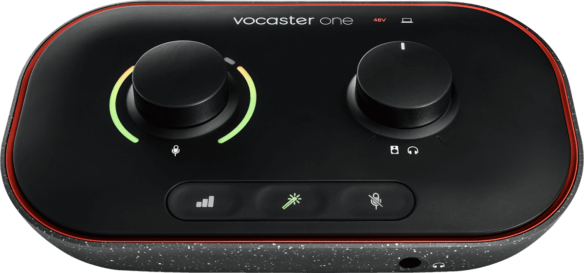 Focusrite Vocaster-One Podcaster interface, 1 mic, Stereo tele out ...