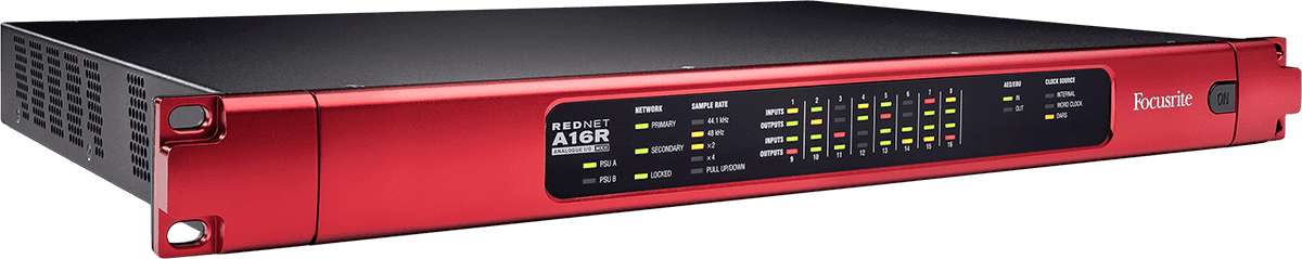 Focusrite PRO REDNET-A16R-MK2 16-channel analogue Dante interface ...