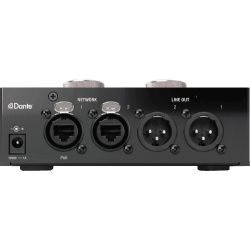 Focusrite REDNET-AM2 Stereo headphone amplifier, DANTE, line out, PoE Supplied