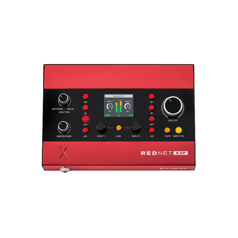 Focusrite PRO REDNET-X2P Desktop Dante Interface 2x2