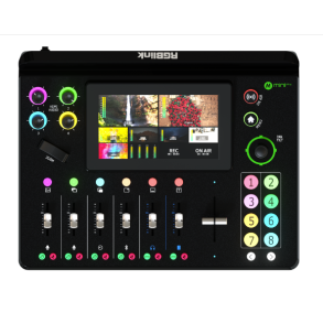 RGBlink Mini-mx Streaming Video Mixer. 4 HDMI 2.0 inputs, 2 HDMI 1.3 outputs, 4 audio in 2 audio out