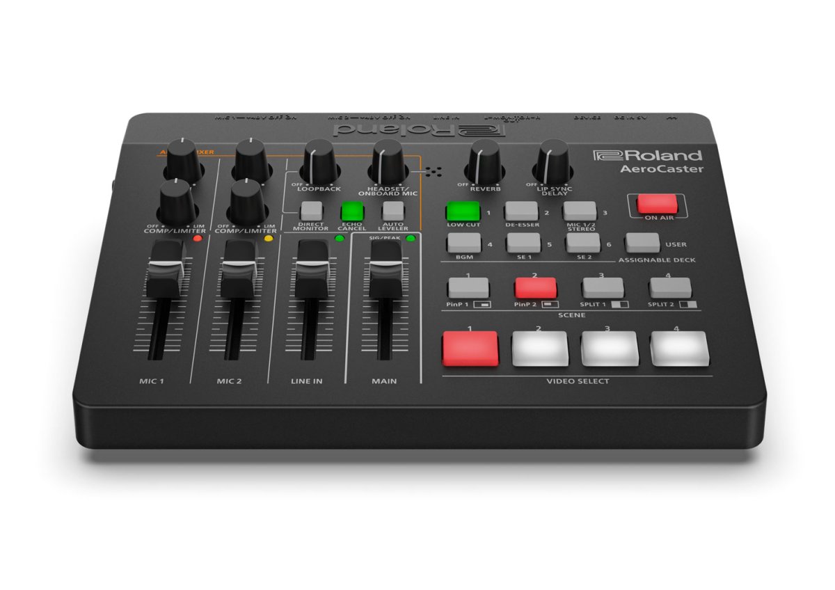Roland VRC-01 AV mixer, Aerocaster hardware control surface, audio