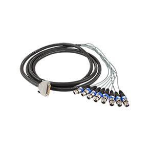 RTW Analog Snake Cable 4 m -Snake cable 4 meter, distributes 25p-D-Sub-M to 8x XLR-F (analog inputs)
