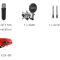 NT1GEN5 Studio Vocal Microphone Condenser mic,silver incl. SM6 and 6m XLR-Cabel