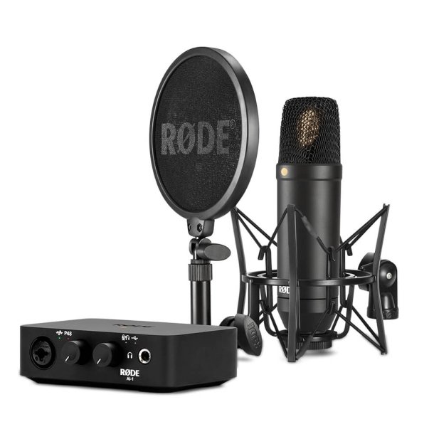 Rde NT1 Studio Microphone Set & Audio Interface AI-1