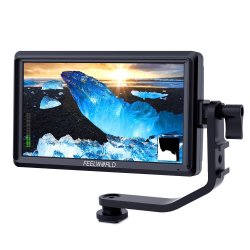 Feelworld S55 5.5" Camera DSLR field Monitor Video Assist IPS 1280x800 4K DC out tilt arm