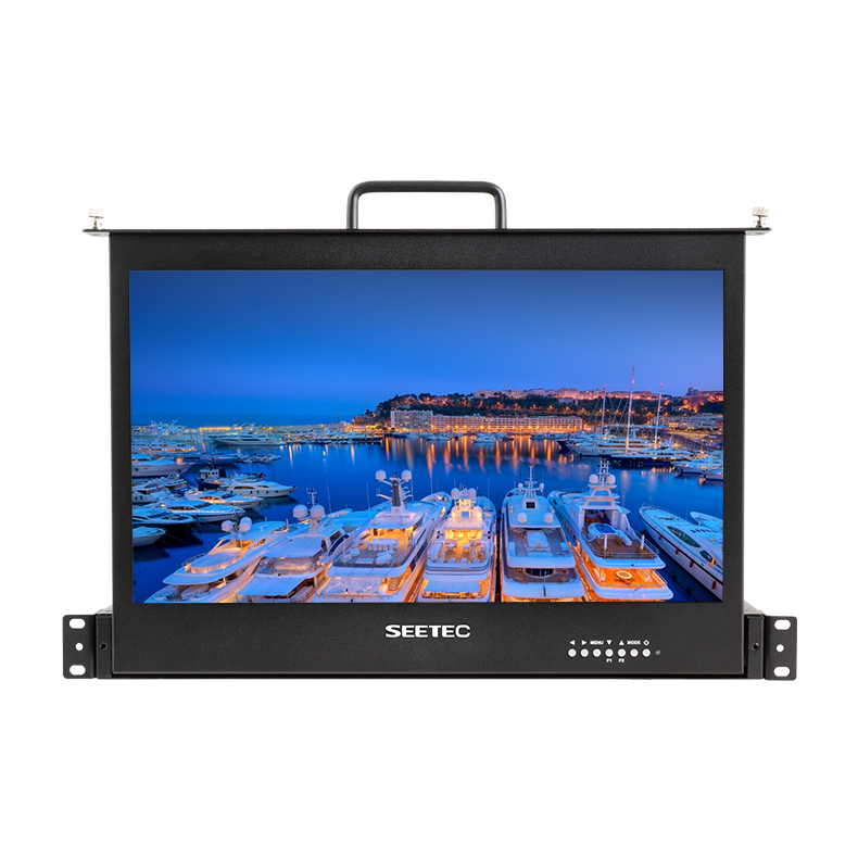 Seetec SC173-HSD-56 Pull out rachmount Monitor HDMI SDI In/out 1RU 17.3 inch