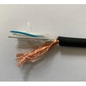 Microphone cable AES & analog, black 5,2mm - 1m