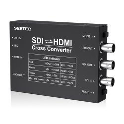 Seetec SCH Cross Converter 1 x SDI in, 2 SDI out + 1 x HDMI in, 1 x HDMI out, 1xPSU + battery plate
