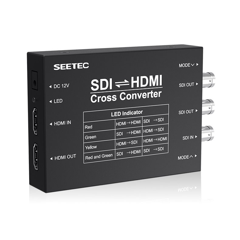 Seetec SCH Cross Converter 1 x SDI in, 2 SDI out + 1 x HDMI in, 1 x HDMI out, 1xPSU + battery plate