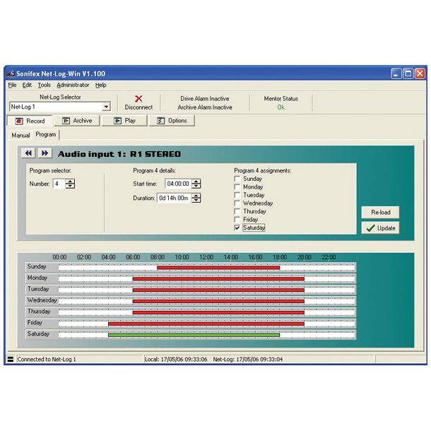 Sonifex Net-Log-Win01 Win Windows Software - 2 Stream License