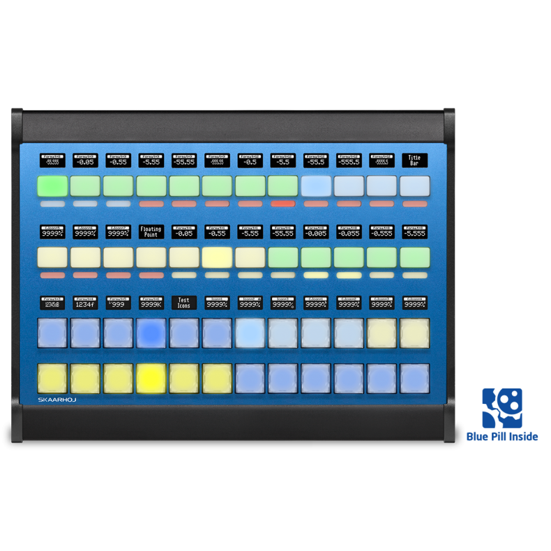 Skaarhoj XPoint 48 w/NKK buttons and Blue Pill Inside