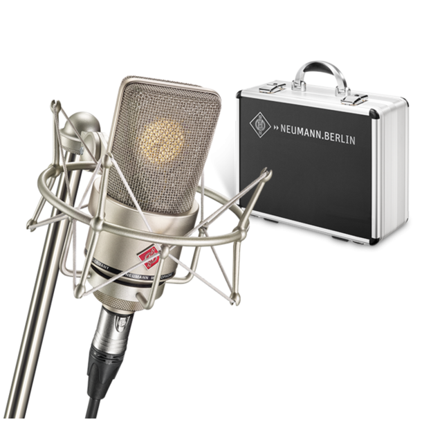 Neumann TLM 103 Mono Set Studio Microphone, Large diaphragm, with shock mount, nickel, Carry Case