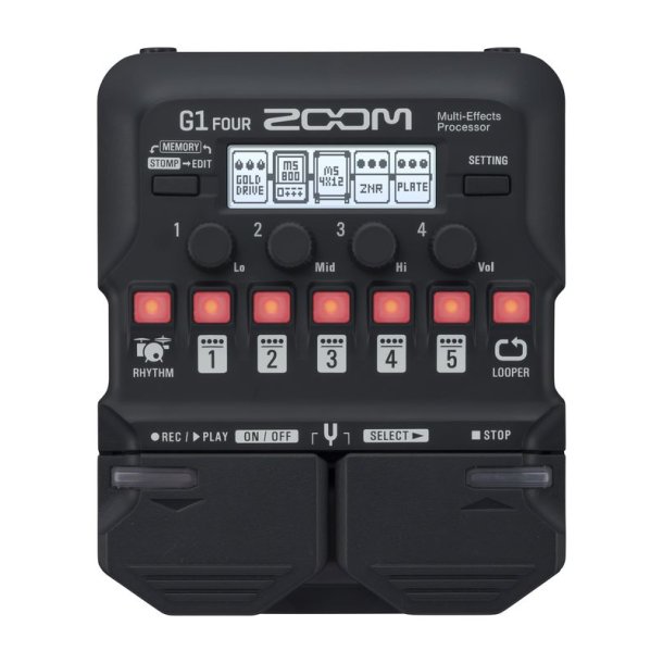 Zoom G1 FOUR Guitar Effects Pedal