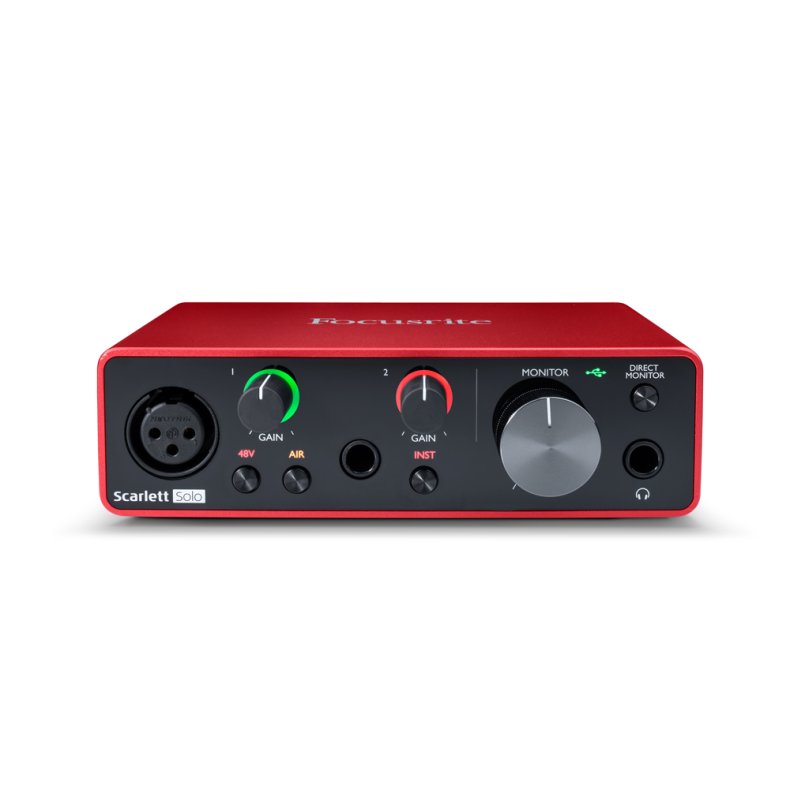 Focusrite Scarlett3 Solo 2x2 USB Audio Interface