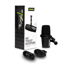 Shure MV7 B dynamic microphone with XLR and USB output w/ShurePlus and MOTIV - Black