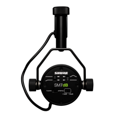 Shure SM7dB Dynamic Vocal Microphone With Built-in Preamp, for phantom power