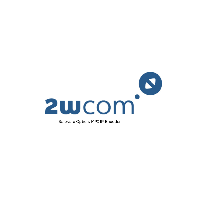 2wcom Software Option:  MPX IP-Encoder for MPX-1g stereo/RDS encoder 