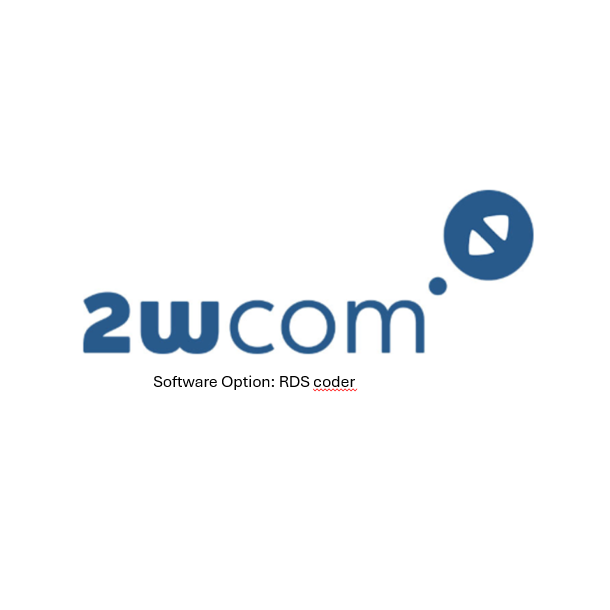 2wcom Software Option: RDS coder for MPX-1g stereo/RDS encoder