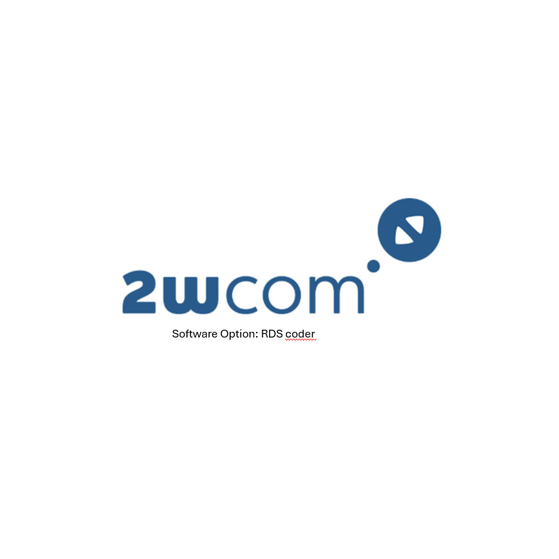 2wcom Software Option: RDS coder for MPX-1g stereo/RDS encoder