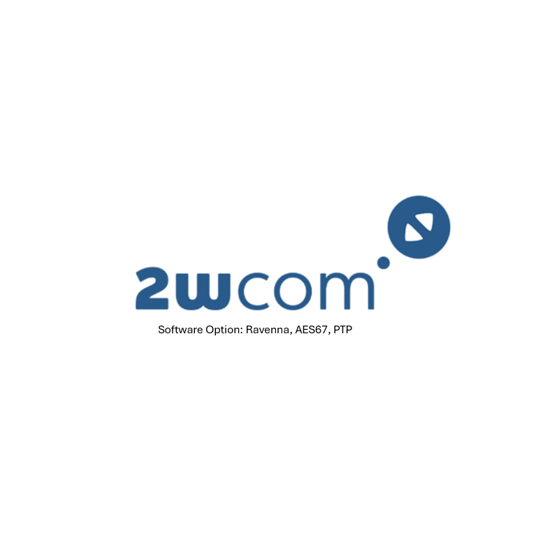 2wcom Software Option: Ravenna, AES67, PTP for MPX-1g stereo/RDS encoder