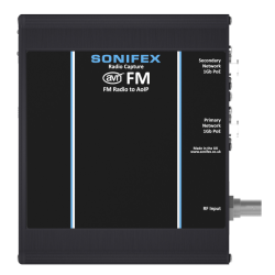 Sonifex 8 Stereo Station FM Tuner to Dante
