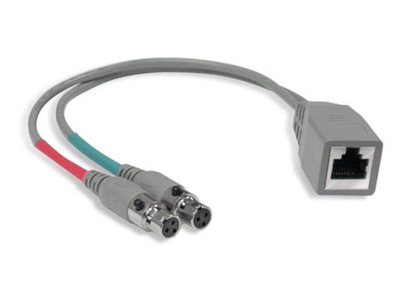 Studiohub 993011 Adapter RJ-45 Female to dual TA3 XLR Female - 8in ...