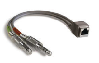 Studiohub 993006 Adapter RJ-45 Female to dual 1/4in TRS Male - 8in ...