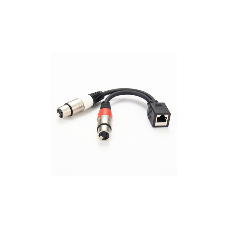 Studiohub 993001 Adapter RJ45 Female to 2x XLR female-20cm