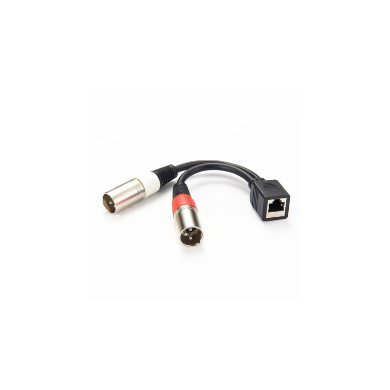 Studiohub 993002 Adapter RJ45 Female to 2x XLR male-20cm